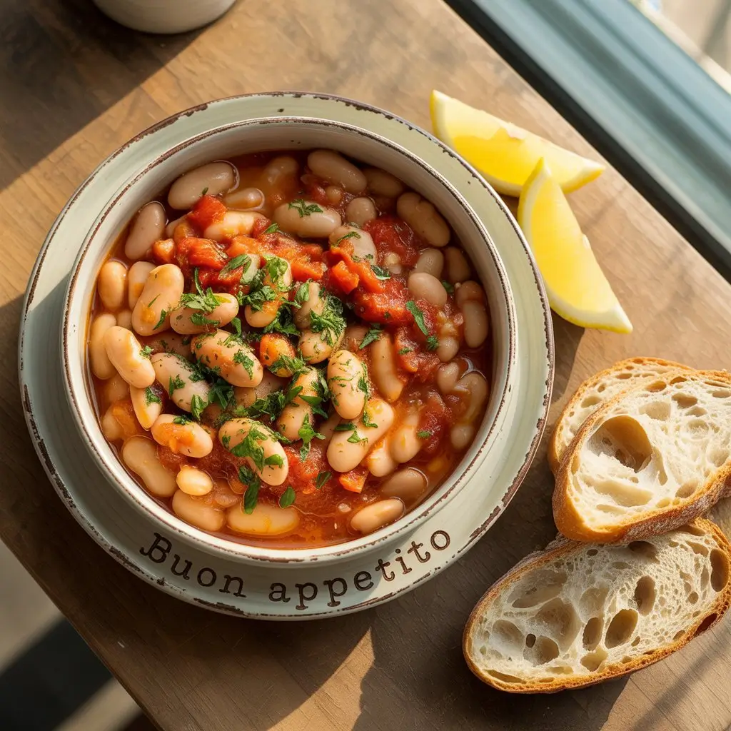A plate of Butter Beans recipe